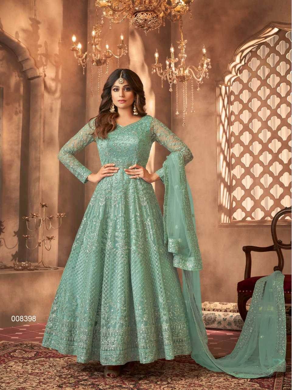 Net Embroidery Sequin Gowns - MYLUXURY LANE ENTERPRISE